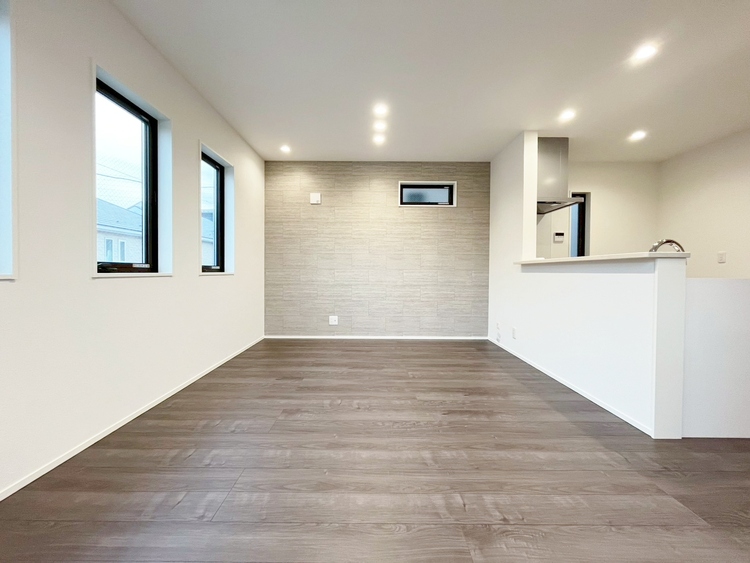 居間 豊かな居住性と、安心感を満たすクオリティが見事に調和した住空間。