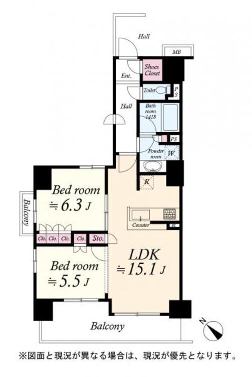 間取り 間取り図　3ＬＤＫ