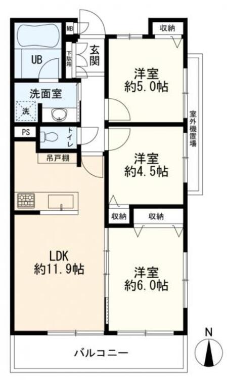 間取り ３ＬＤＫ