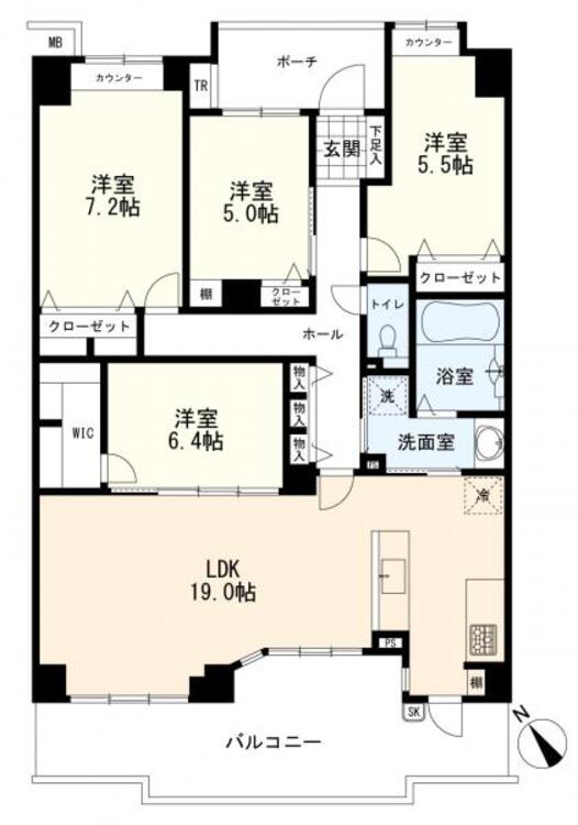 間取り 間取図　４ＬＤＫ