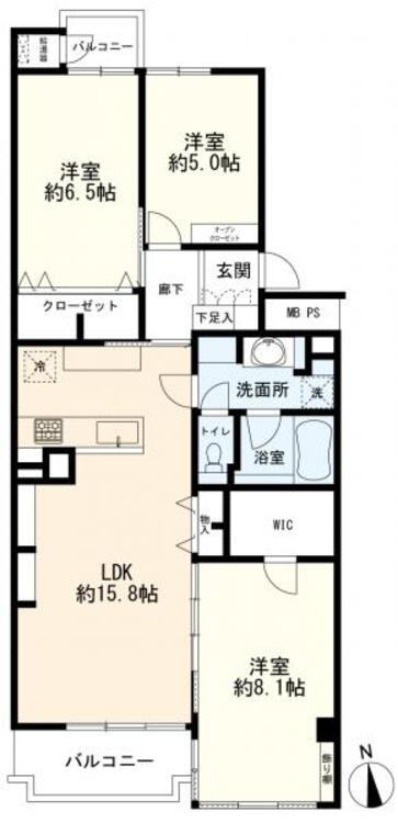 間取り ３ＬＤＫ