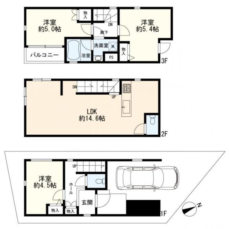 間取り 間取図　３ＬＤＫ