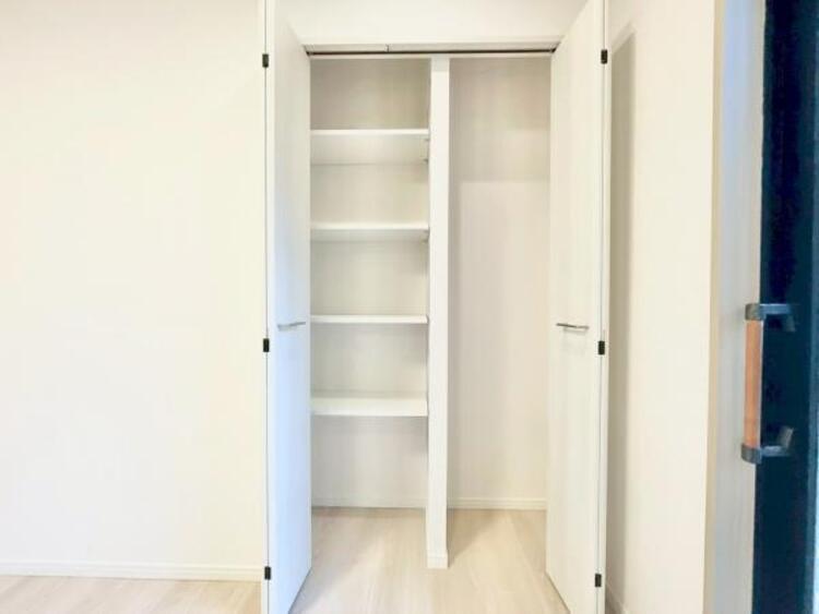 収納 使い勝手の良い収納が豊富で、物が多くてもスッキリ片付けられます。