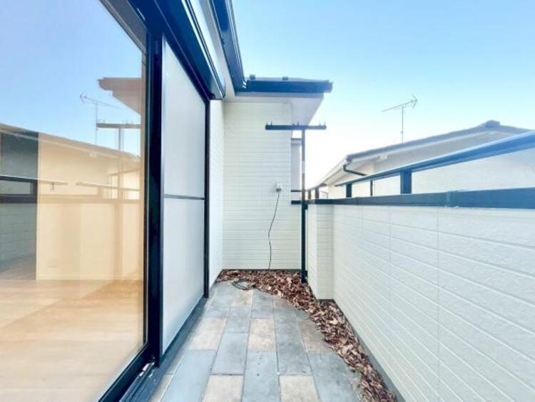 バルコニー 洗濯物もしっかり干せる、実用性の高いバルコニーです。