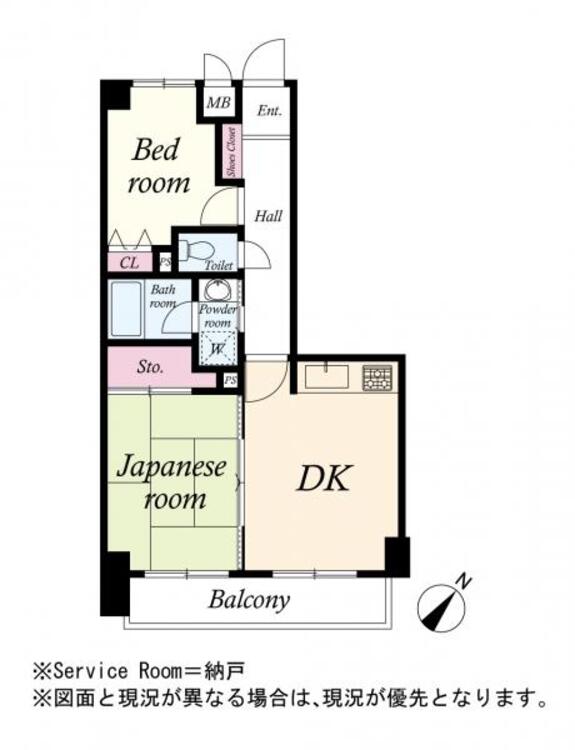 間取り 間取図　２ＤＫ　