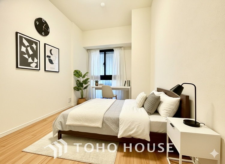 内装 ＊配置してある家具や小物はCGによるイメージ画像です。寝室は一日の疲れを癒す大切な空間。快適で落ち着けるおすすめの間取りです。