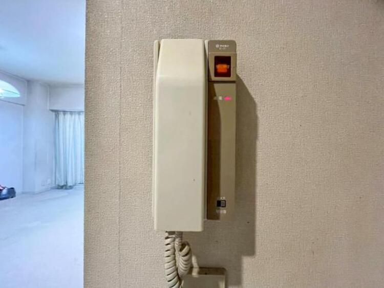 設備 【インターホン】お客様のが確認出来るので、セキュリティ対策にも最適のインターホン。