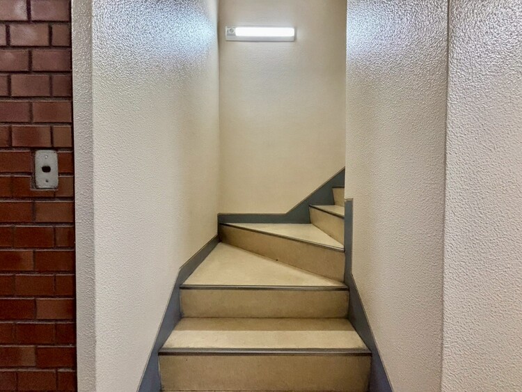 その他 共用部の階段です。明るく清潔に管理されています。