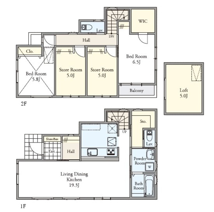 間取り 動線の良い間取りは住む人の使いやすさを考えた設計です！計算されたゆとりとひかりが空間を演出！！永く住むを念頭に日々変化していくライフスタイルにも対応できるように思いやりのつまった間取りです！！！