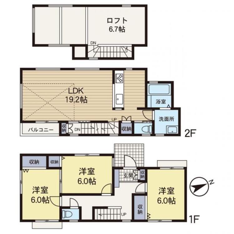 間取り D号棟　間取り図