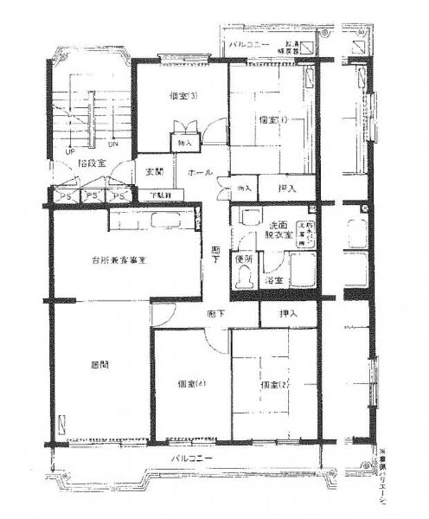間取り ご家族それぞれが自分の時間を大切に過ごせる、プライベート充実の4LDK