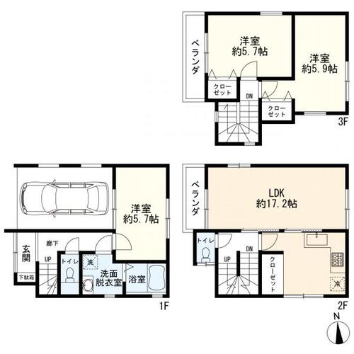 川崎区中島２丁目　中古一戸建ての物件画像
