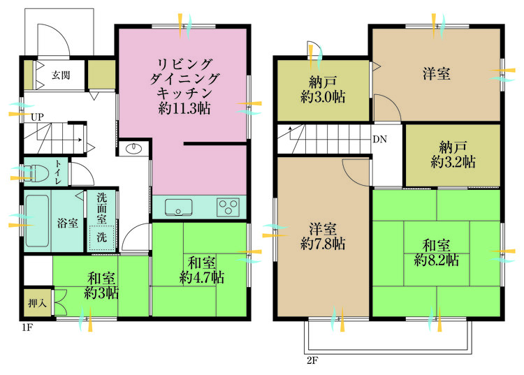 その他 4LDK+S（納戸）、土地面積103.62m2、建物面積101.7m2