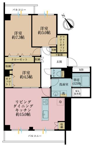 ローズハイツ武蔵小杉の物件画像