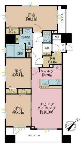 レーベンシティオ上野入谷タワーフォルムの物件画像