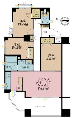 ザ・パームス菊川の物件画像