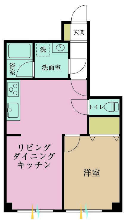 その他 2DK、専有面積40.79m2、バルコニー面積7.28m2