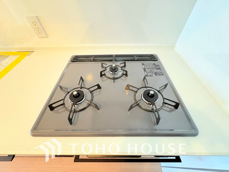 その他 3口ガスコンロでお料理のスピードもUP。効率よくお料理できますね