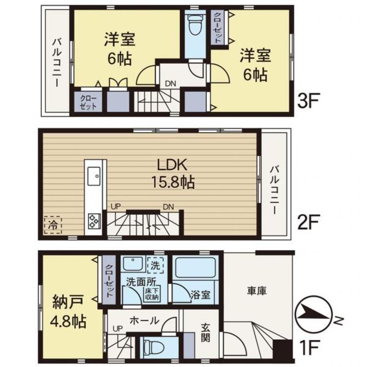 間取り LDK15帖以上です！陽当り良好です！