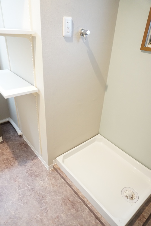 洗面 洗濯パンも交換済でスッキリした空間