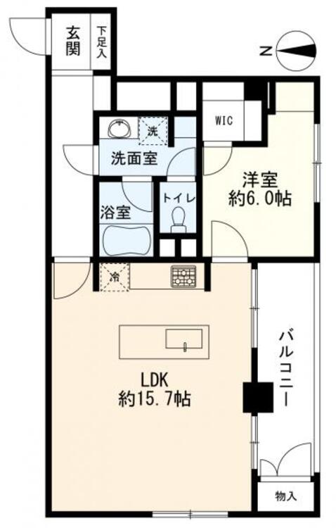 間取り 間取図　1LDK