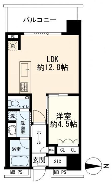 間取り 間取図　１ＬＤＫ