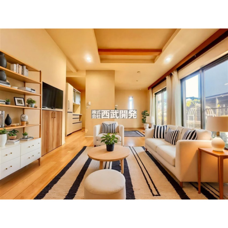 居間 配置してある家具や小物はCGによるイメージです