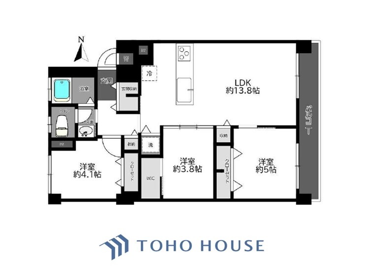 間取り 暮らし続けることで、住まいの意味を問いかける。団欒を育むスペースは通風・日当たり良好で、窓を開けるとすこやかな風が吹き抜けます。