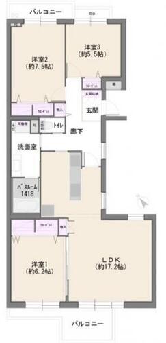 南大沢学園五番街2号棟の画像