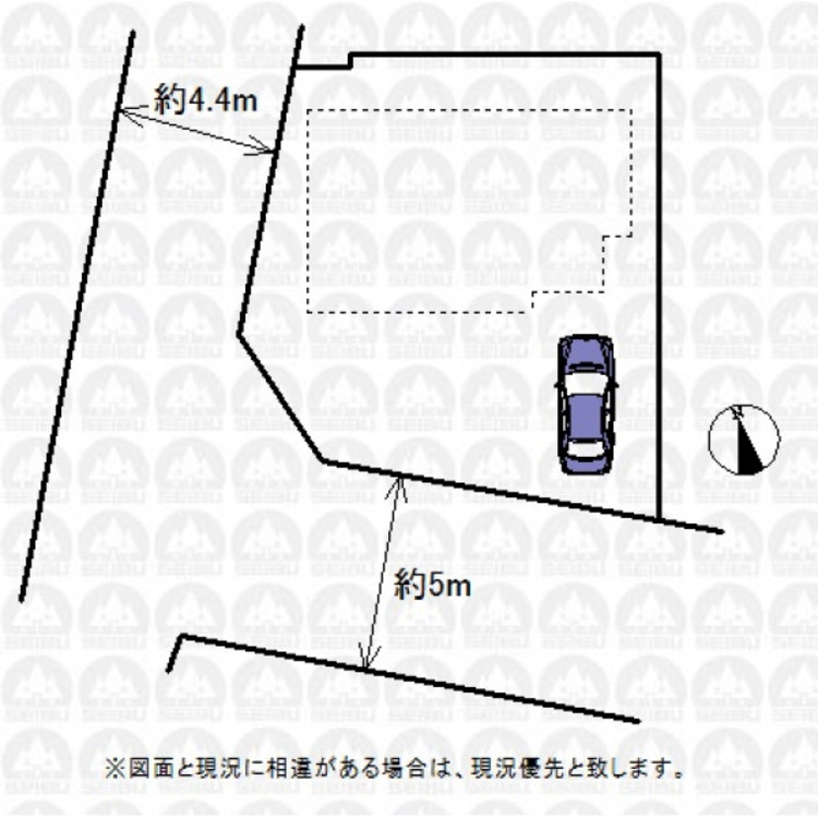 地図 実測図ではございません