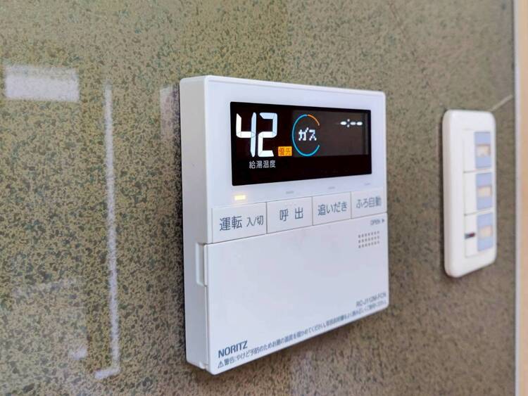 設備 見やすい画面で操作しやすい給湯パネル。
