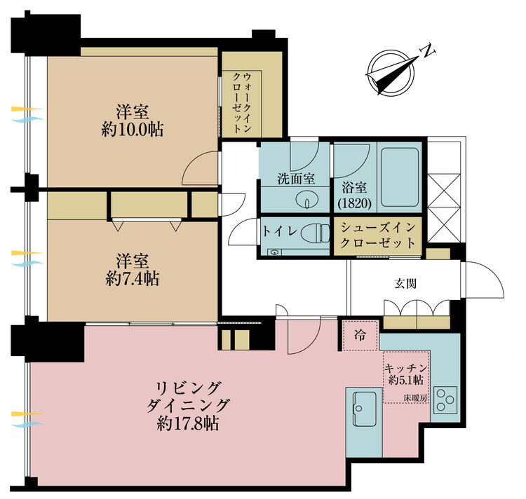 その他 2LDK、専有面積93.7m2