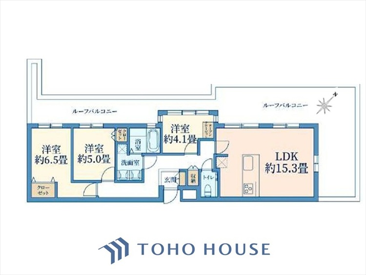 間取り ◆居心地のいい暮らし◆には欠かせない眩い採光。ゆったりとした幅の窓からこの空間に降り注ぐ採光が絶えない。明るいリビングこそ居心地のいい暮らしが待っているのだと思う。