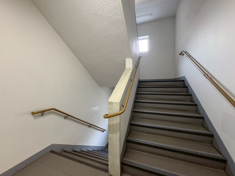 その他 共用部の階段です。明るく清潔に管理されています。
