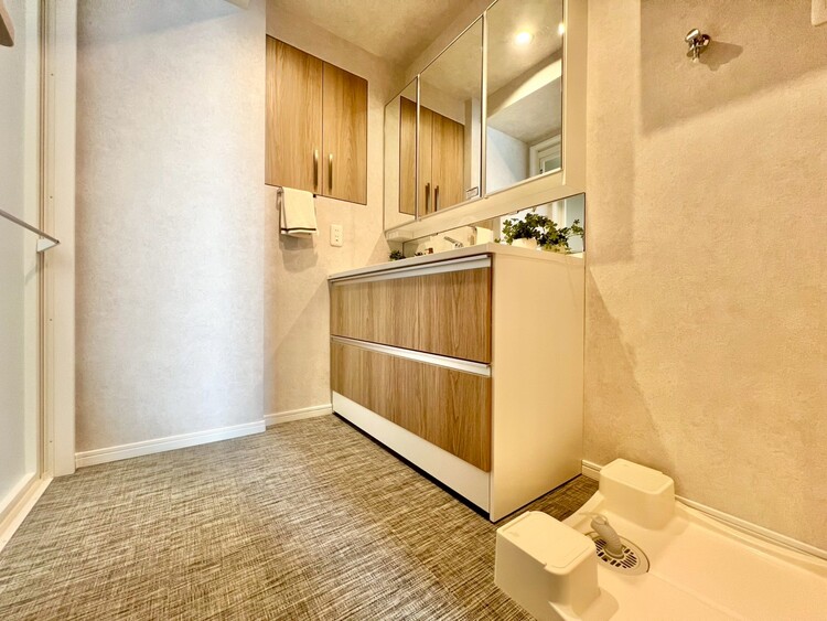 その他 十分な広さの脱衣所。