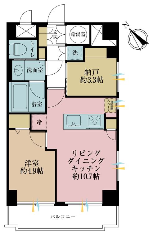 その他 1LDK、専有面積47.52m2、バルコニー面積6.27m2