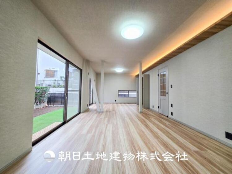 居間 リビングで家族との時間、自分の時間を大切にできる空間を作りました。