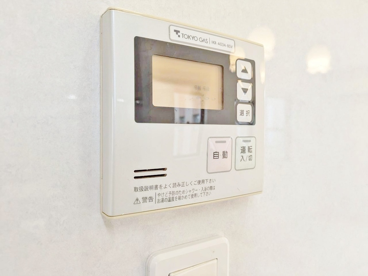 設備 見やすい画面で操作しやすい給湯パネルです。