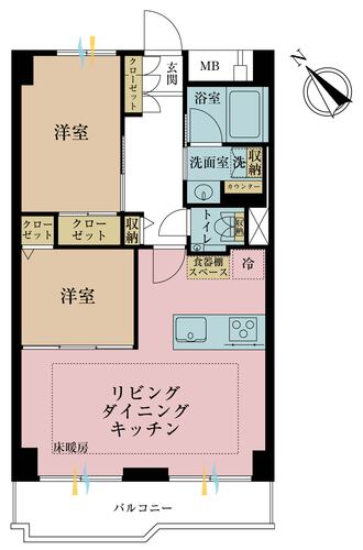 築地永谷コーポラスの物件画像