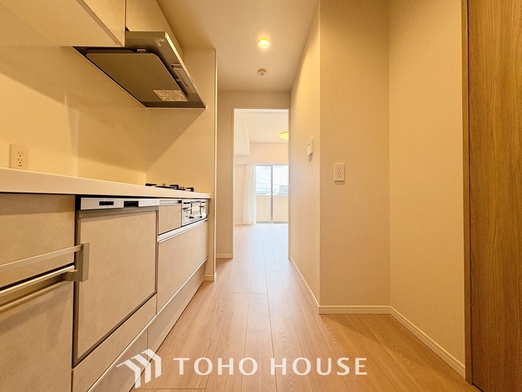 キッチン 【KITCHEN】◆家族のおはよう◆の声を笑顔で迎えてあげられるシステムキッチン。朝ごはんが楽しみでちょっと早起きしたくなるんです。