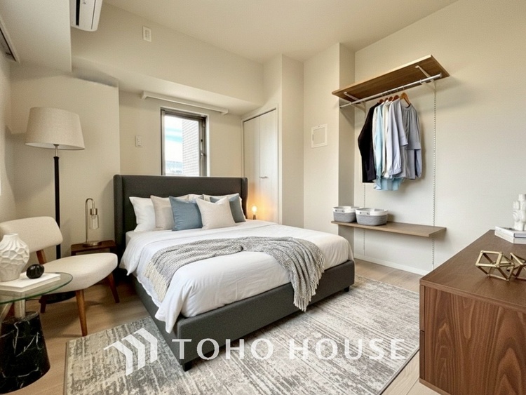 内装 ＊配置してある家具や小物はCGによるイメージ画像です。感性を育むプライベートルームはシンプルでスマートな空間。好みの空間で読書をしたり、音楽を聞いたりと一人の時間も充実したものにできます。