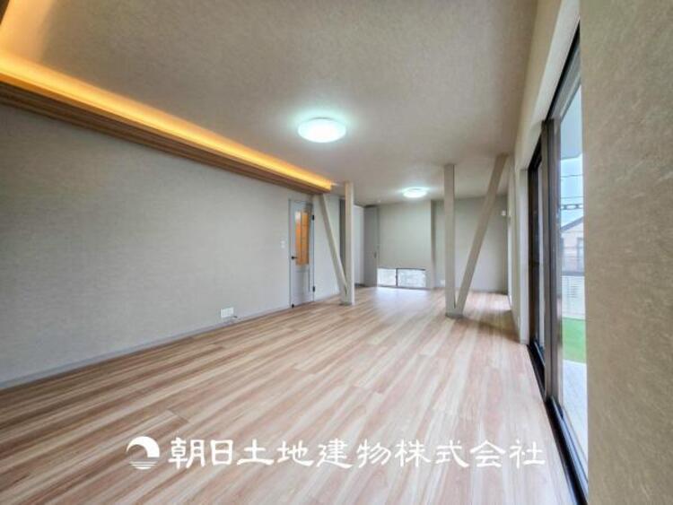 居間 大切な人とともに、心穏やかに過ごすひとときになるリビング。