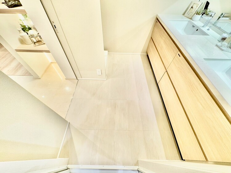 その他 十分な広さの脱衣所。