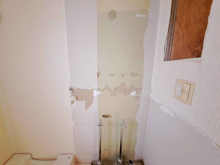 その他 清潔感を感じられる洗面化粧台。※内装リフォーム中です