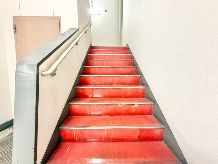 その他 共用部の階段です。明るく清潔に管理されています。