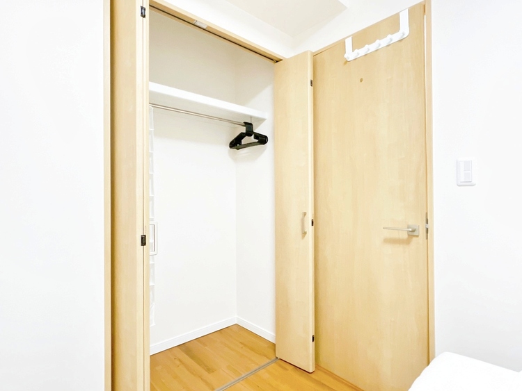 収納 居室にはクローゼットがあり、荷物もスッキリ収納して快適にお過ごしいただけます。