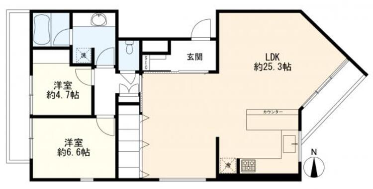 間取り 間取図　２ＬＤＫ