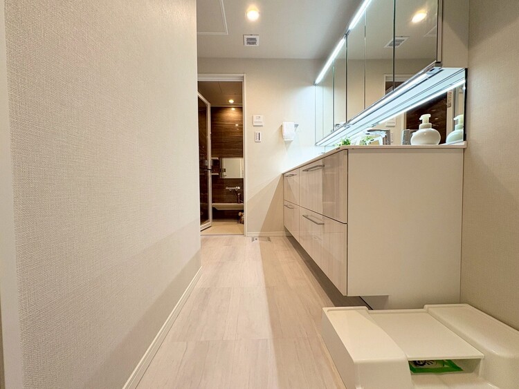 その他 十分な広さの脱衣所。