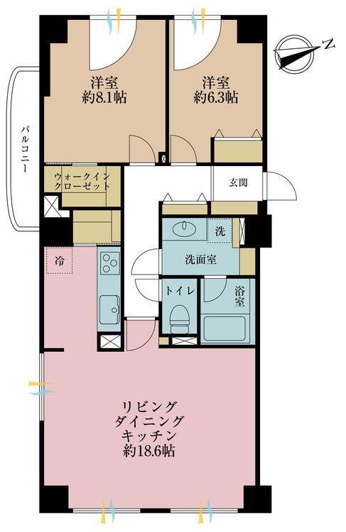 その他 3LDK、専有面積78.02m2、バルコニー面積3.55m2