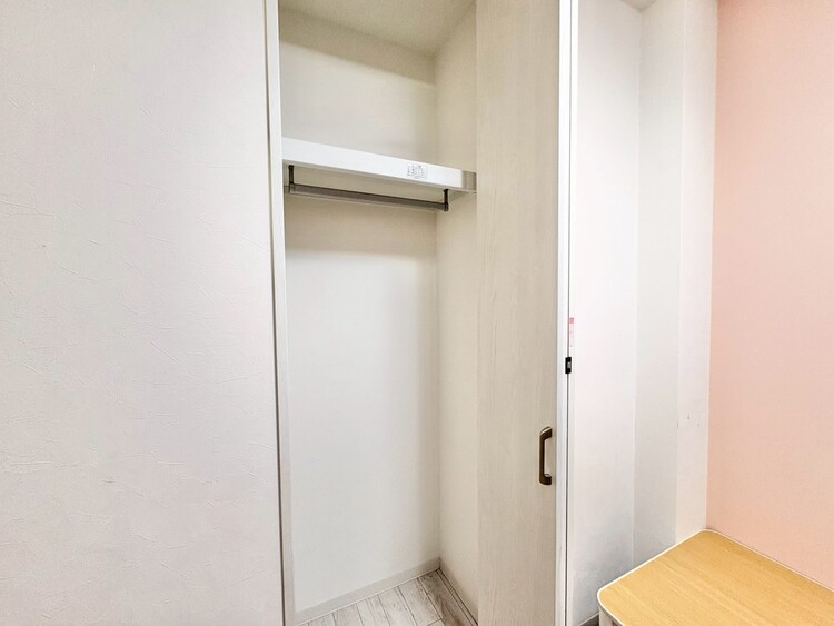 収納 居室にはクローゼットがあり、荷物もスッキリ収納して快適にお過ごしいただけます。